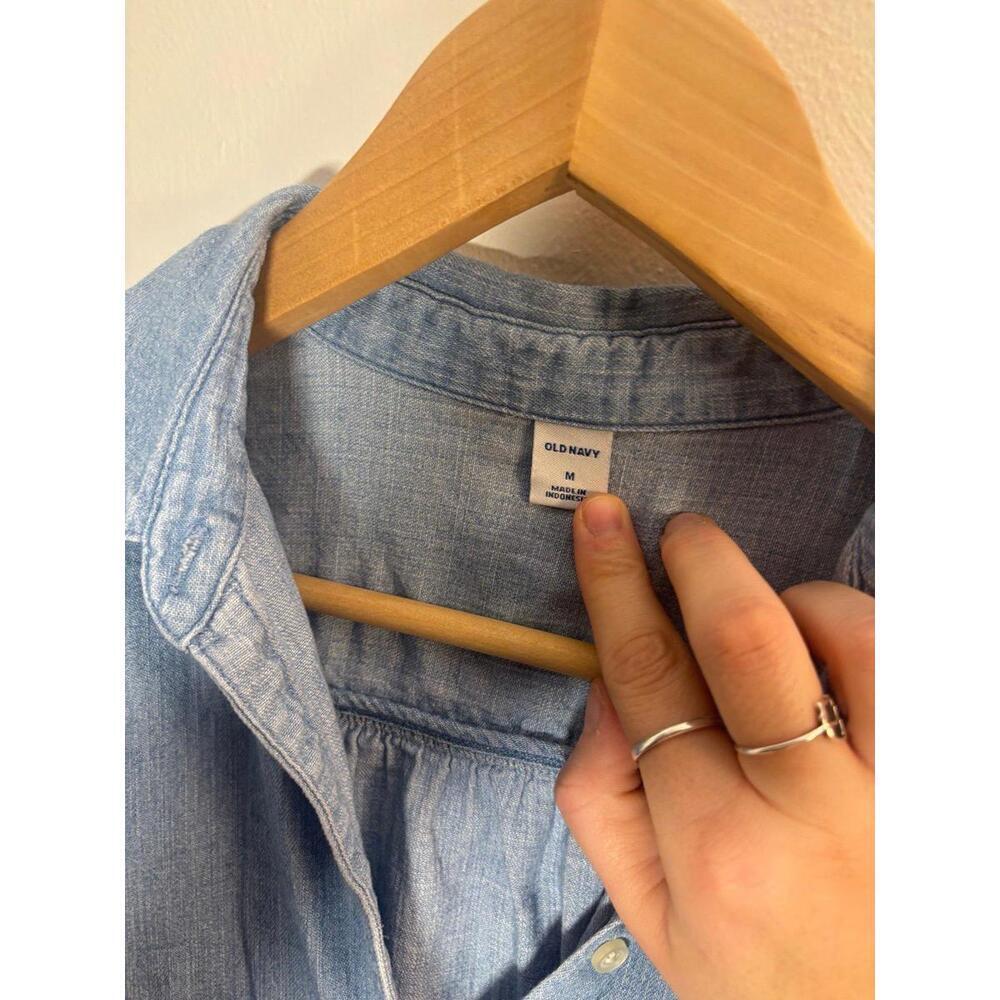 Old Navy Jean Mini Dress Size Medium - Picture 3 of 5